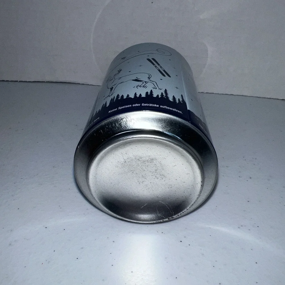 Yeti Blue Short Empty Stash Beer Can False Top Hide A Key & Sticker Camping
